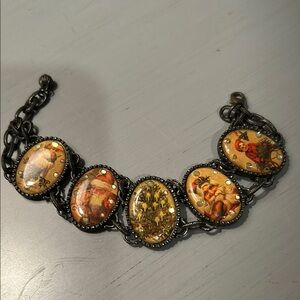Vintage Avon Christmas Panel Bracelet 1970’s